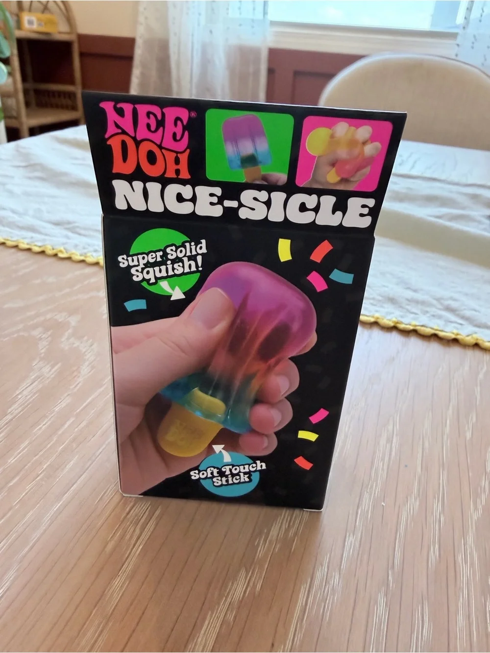 Needoh Nice-Sicle Pink Squishy Ice Pop Stress Toy
